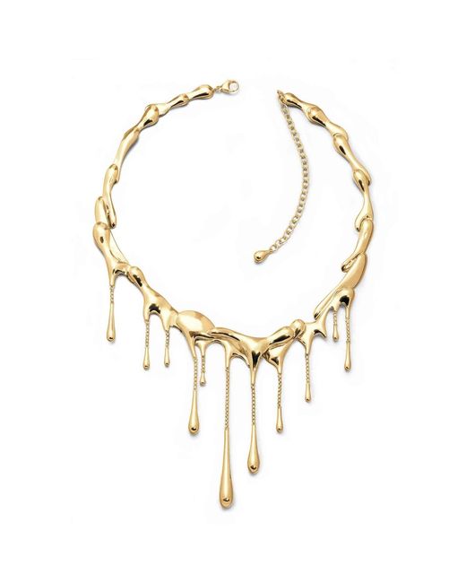 Lucy Quartermaine Metallic Multi Drop Necklace