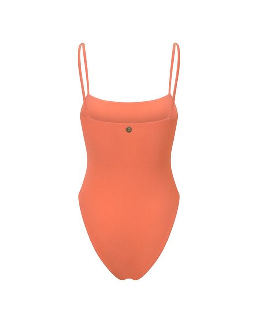 Blake Swimwear Orange Square Swimsuit
