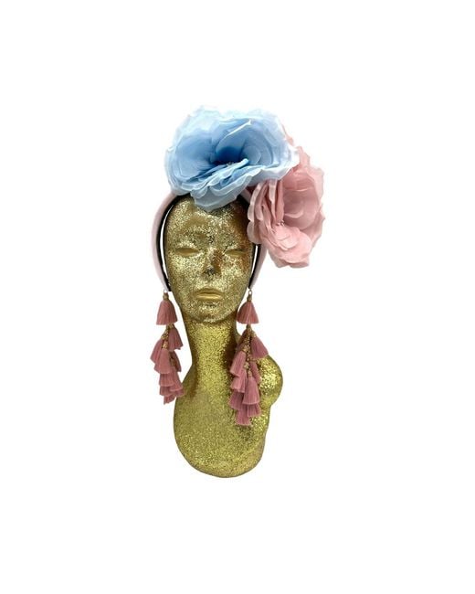 Julia Clancey Blue Fancy Fondant Chacha Flower Band