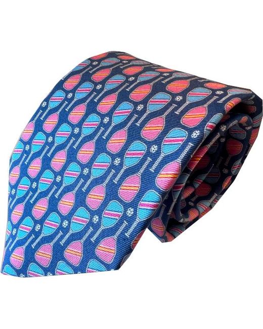 Lazyjack Press Blue Just Dink It Tie for men