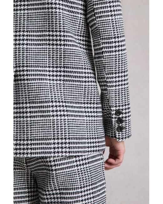 Hay Life Gray Double Breasted Check Blazer