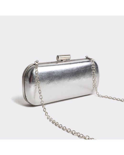 Springmoonatelier White Metallic Clutch Bag – Small Size, Big Elegance