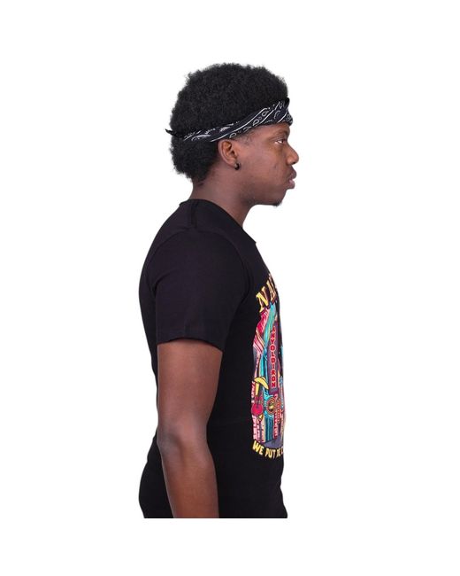 Any Old Iron Black Cuntry Color Cotton T-Shirt for men