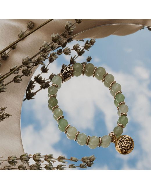 Seven Saints Metallic Heart Chakra Activation Aventurine Bracelet