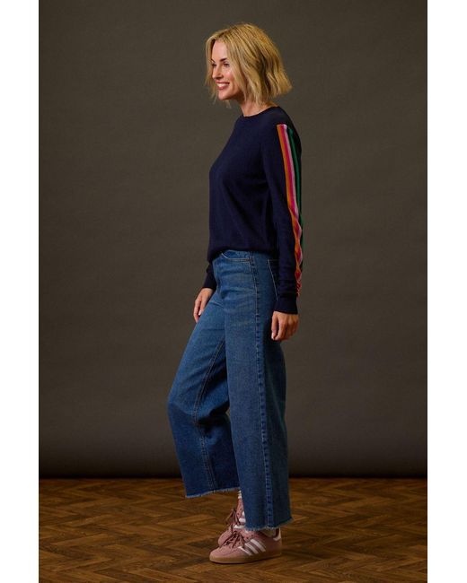 Sugarhill Blue Rita Sweater, Sports Stripe