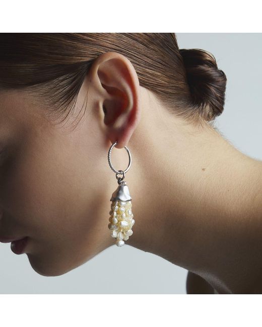 Onia Metallic Pearl Drop Charm