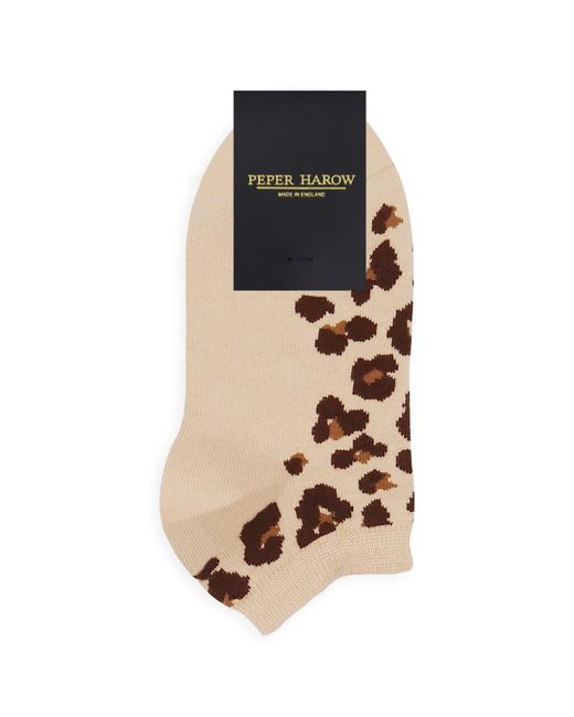 Peper Harow - Made in England Metallic Leopard & Zigzag Trainer Socks Bundle