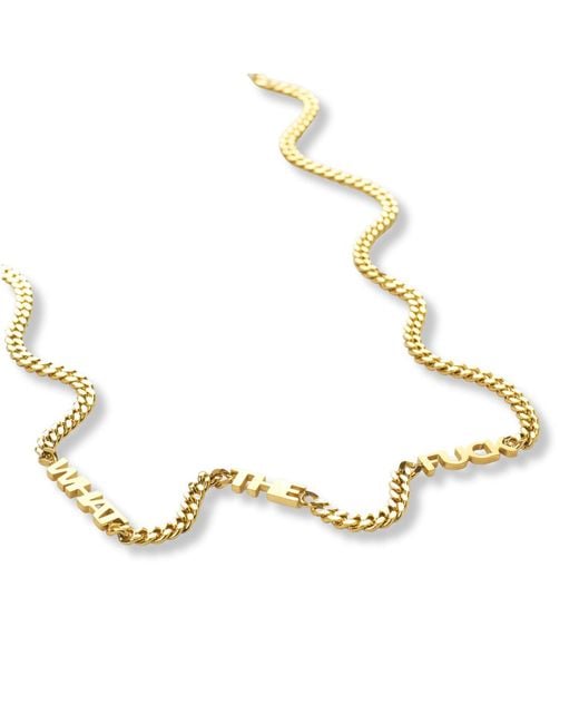 Hoops + Chains LDN Metallic What The Fuck Chain