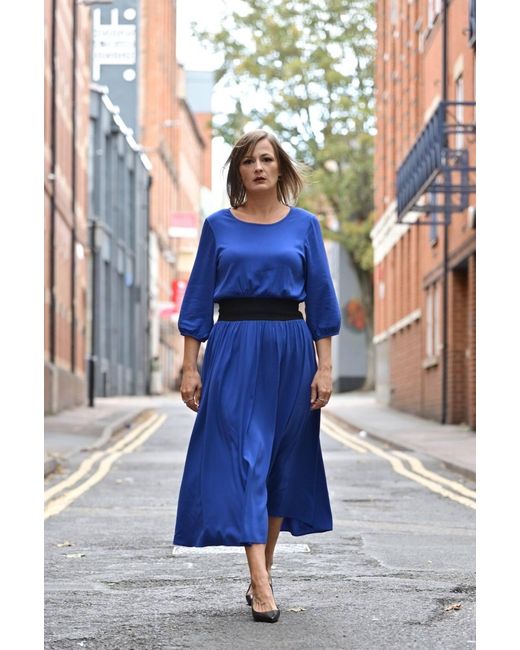 Frock Tales Blue Revival Midaxi Dress