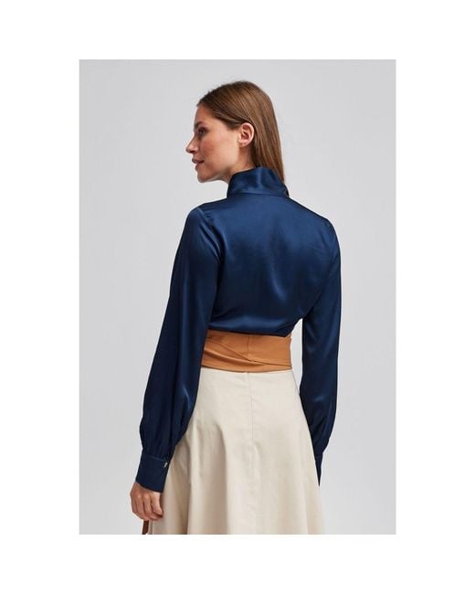 Marianna Déri Blue Kimono-Style Blouse