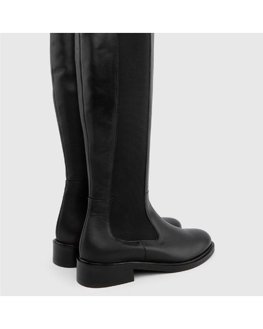 Ilvi Black Nitra Leather High Boot