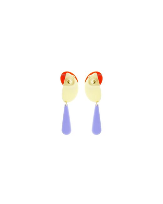 Gissa Bicalho Red Earring Organic F