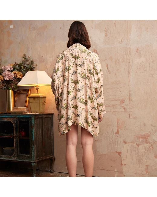Fable England Natural Neutrals Morning Song Short Kimono
