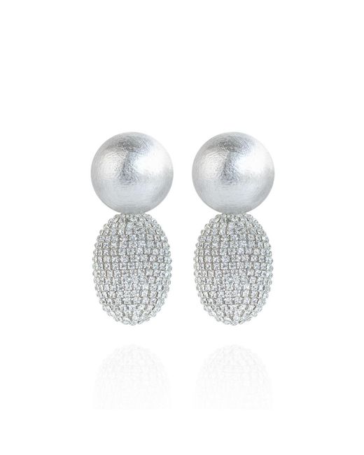 Saule Label Metallic Selena Clip-On Earrings