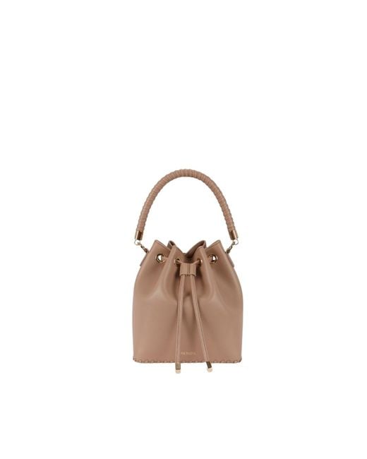 Saonara Brand Brown Neutrals Bucket Bag Moka Leather