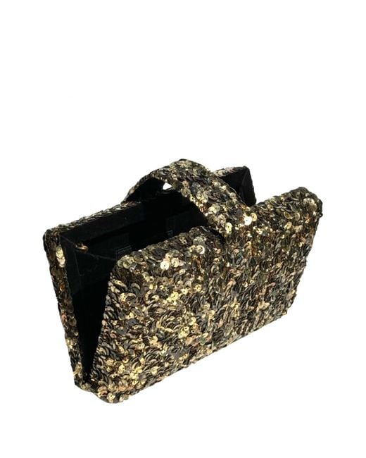 Simitri Metallic Gilded Kitsch Clutch