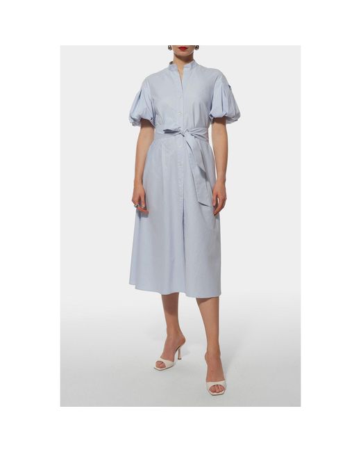 AGGI by HALEWSKI Blue Emily Light Midi Dress