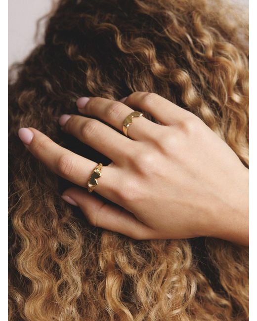 Déclarer Metallic Victorian Varsity Ring