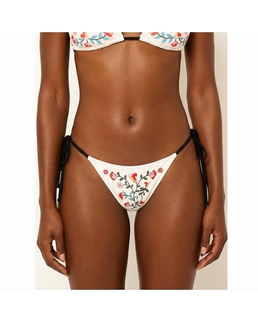 Jessie Zhao New York Pink Wild Rose Reversible Tie Side Bottom