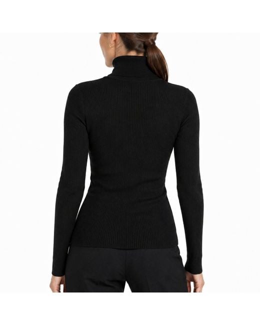 Chuks Collins Blue Osa's Turtleneck Sweater – Ribbed Knit