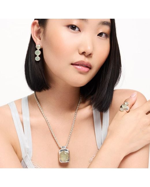 Stone Fruit Metallic Pulp Earrings