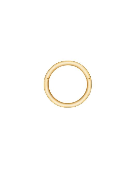 Zohreh Metallic Seamless Hoop Earring 9K