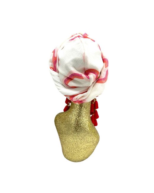 Julia Clancey Red Raspberry Link Sequin & Terry Chacha Turban