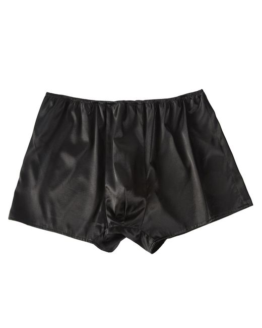 Soft Strokes Silk Black Pure Mulberry Silk Trunks for men