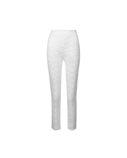 Amy Lynn White Penny Lace Capri Pants