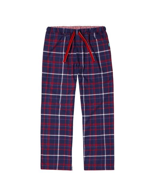 Lounge Blue Soft, Breathable Organic Brushed Cotton Loungewear Trousers for men