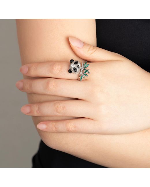 Arte Madrid White Puffy Panda Ring