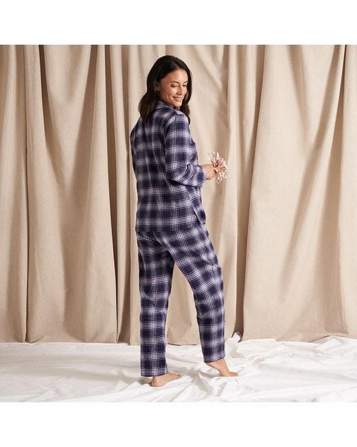 Pretty You London Blue Plaid Pyjama Set