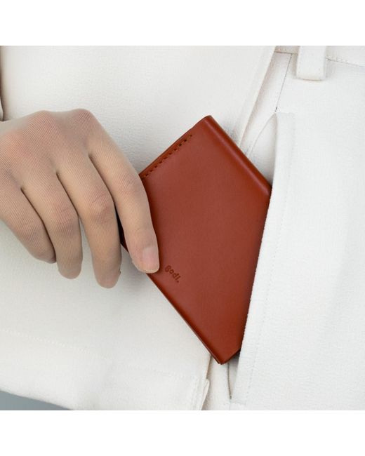 godi. Brown Bifold Leather Wallet for men