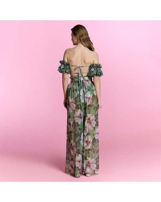 Nur Karaata Green Sandy Bloom Pant