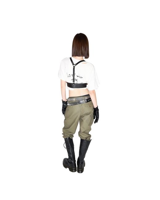 Come on White Joy Division Love Will Tear Us Apart Cropped Tee — Distressed for men