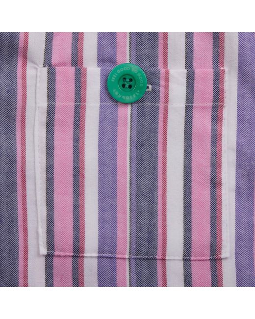 Lounge Purple Vaquita Organic Brushed Cotton Lounge Shorts for men