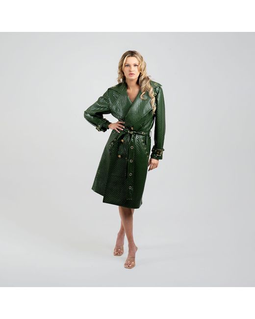 Maui X Lolita Green Trinity Trench Coat