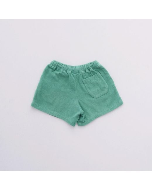 Little Mariner Green Sage Terry Shorts for men