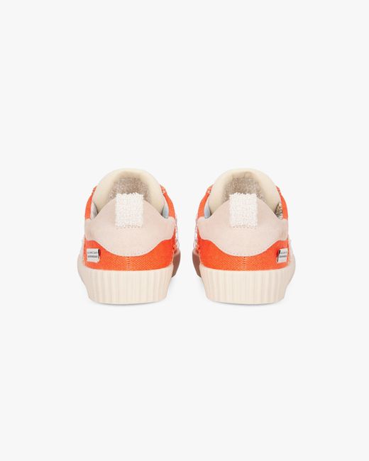 Springa | Unique Vulcanized Sneakers Italian Handmade Red Wavy Olona Sneakers for men