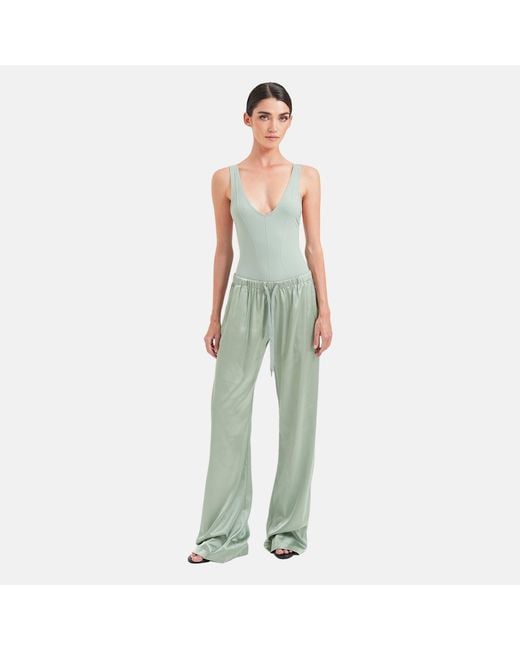 OW Collection Green Lea Pants