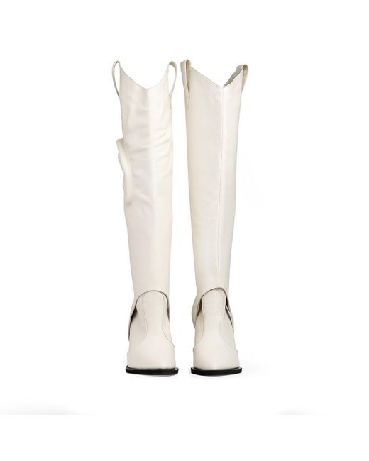 Traces of Heels White Neutrals Hello Can You Hear Me? Boots