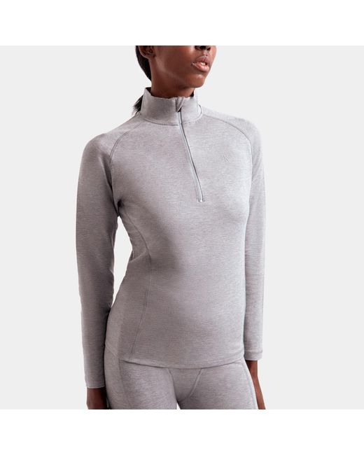 The Koozy Gray Ali Long Sleeve Half-Zip
