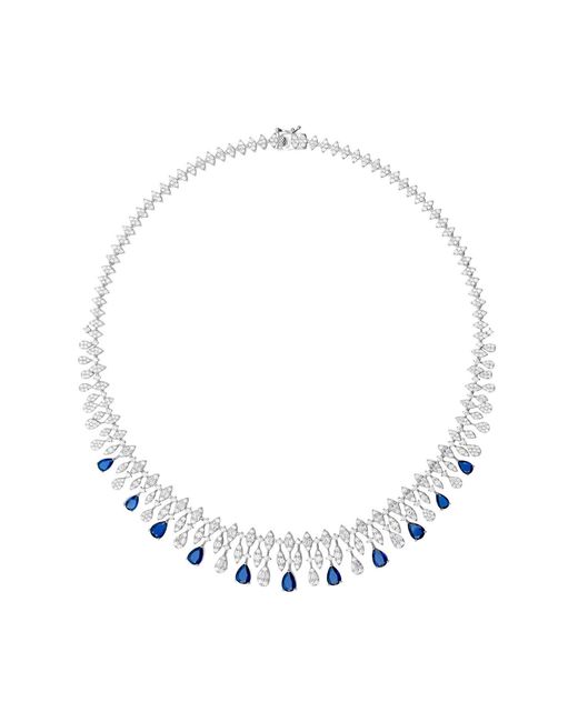 Latelita London Metallic Duchess Sapphire Statement Necklace