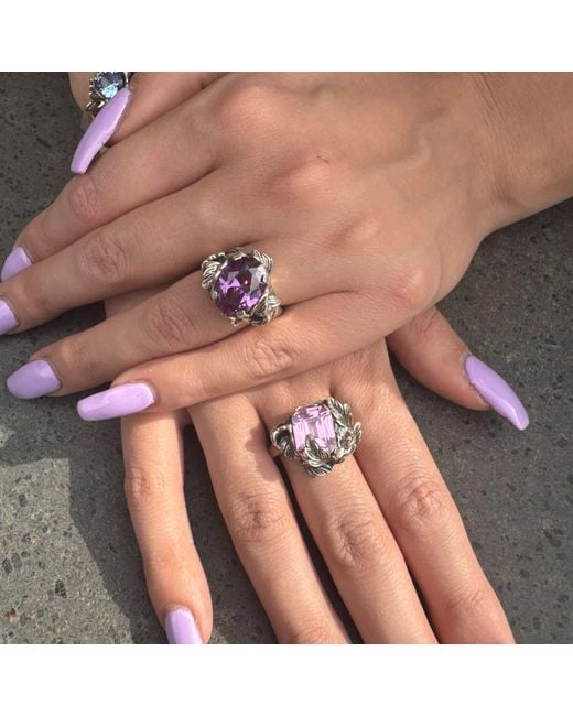 Unaloe Metallic Ring