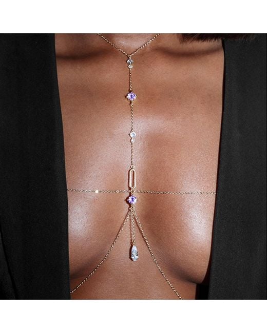 Studio Baloge Metallic Lumina T-Line Body Chain