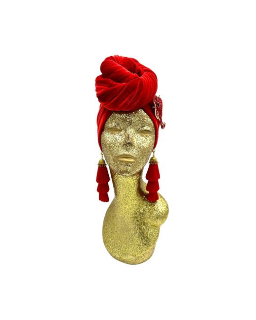 Julia Clancey Red Ruby Nellita Swinglet Turban