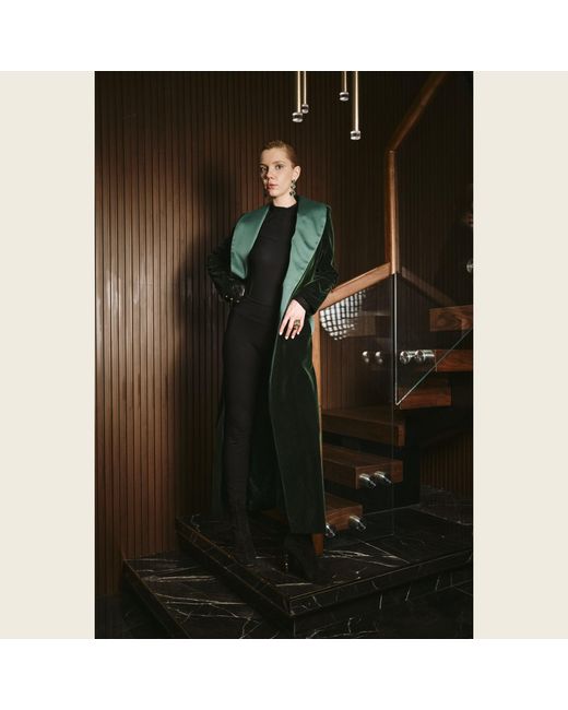 Roqaia Fashion House Green Velvet Noble