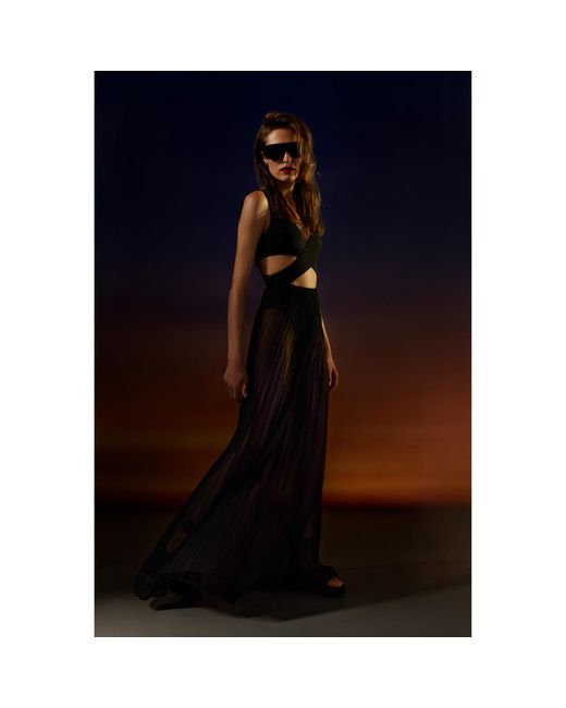 AGGI by HALEWSKI Black Margo Night Fall Skirt