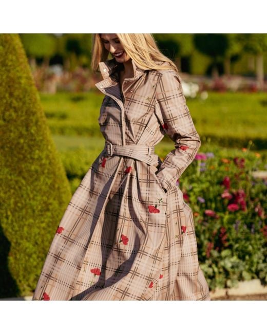 RainSisters Pink Neutrals Coat With Front Pleats: Blush Of The Crown