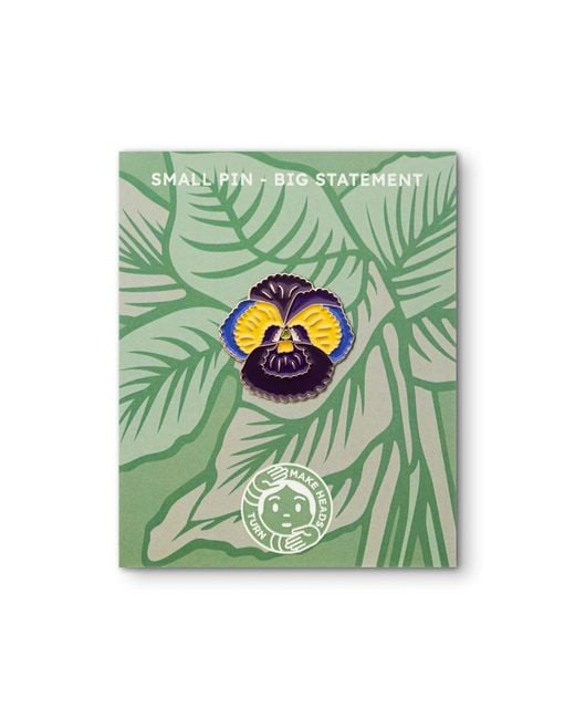 Make Heads Turn Blue Enamel Pin
